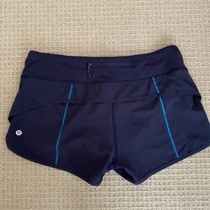 Lululemon navy speed shorts
